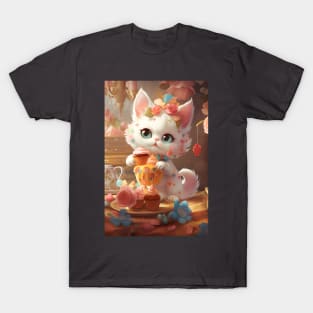 Cute Dessert Kitty 1 T-Shirt